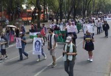 PBI-Mexico accompanies the XIV March of National Dignity for the disappeared on Mother’s Day in Mexico City