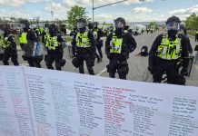 Shut Down CANSEC campaign mobilizes hundreds to challenge annual weapons show at Cohere Centre in Ottawa