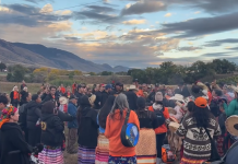 Hundreds gather near the Kamloops Indian Residential School on the eve of the National Day for Truth and Reconciliation