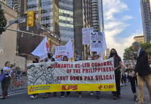 Hundreds march in Toronto to “Shut Down Pax Silica”, stop the displacement of Indigenous and local communities in the Philippines